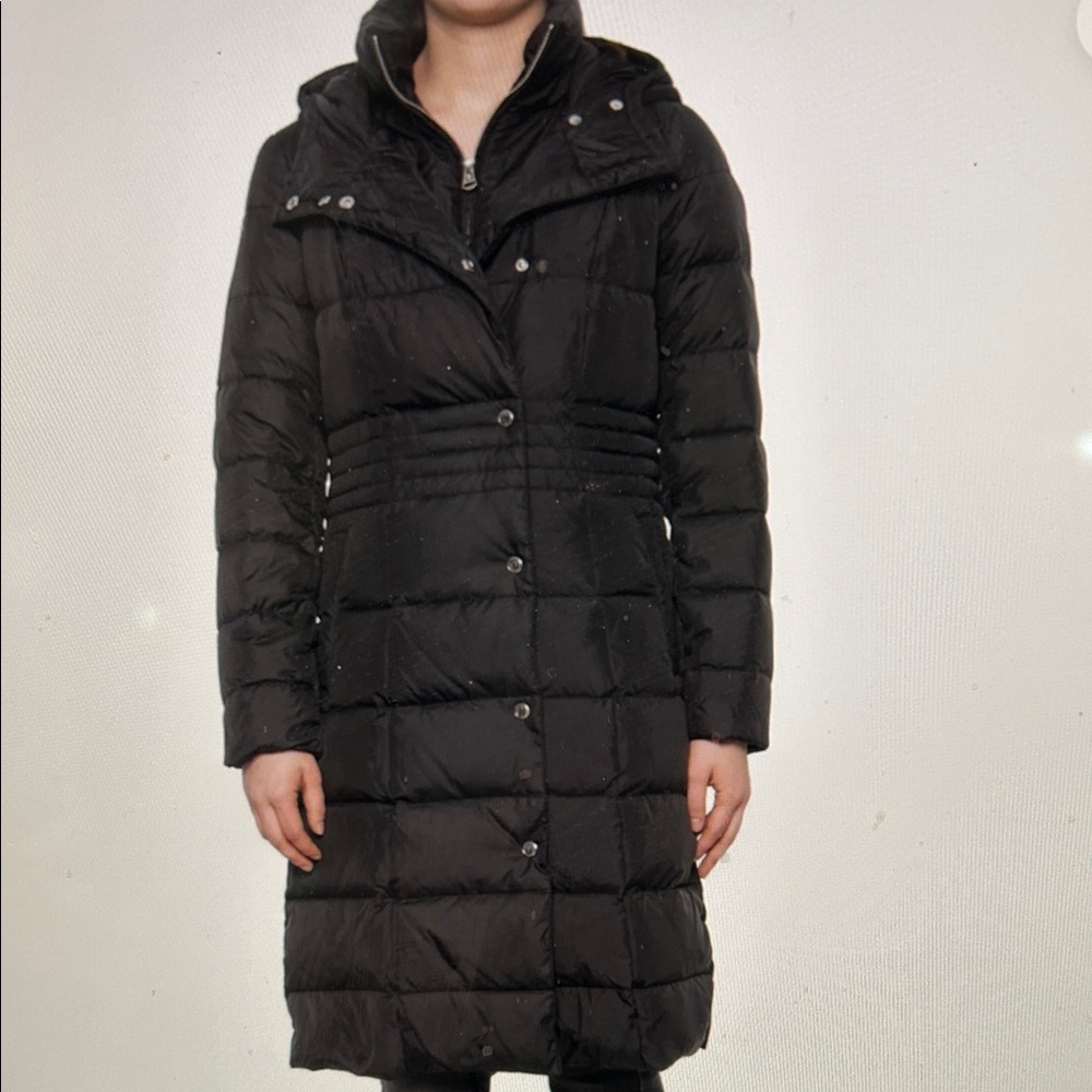 New Cole Haan down Puffer Coat with Hood long coat